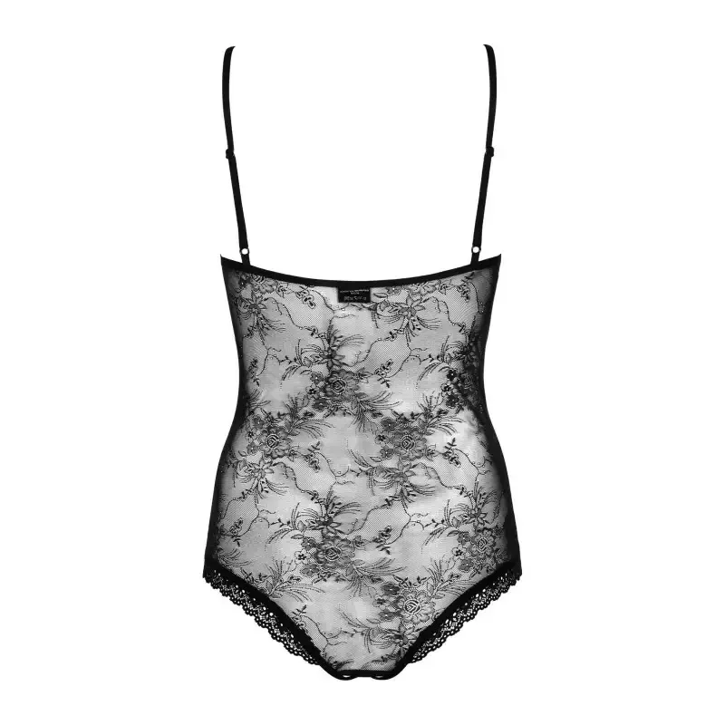 Body transparent classique noir Slevika