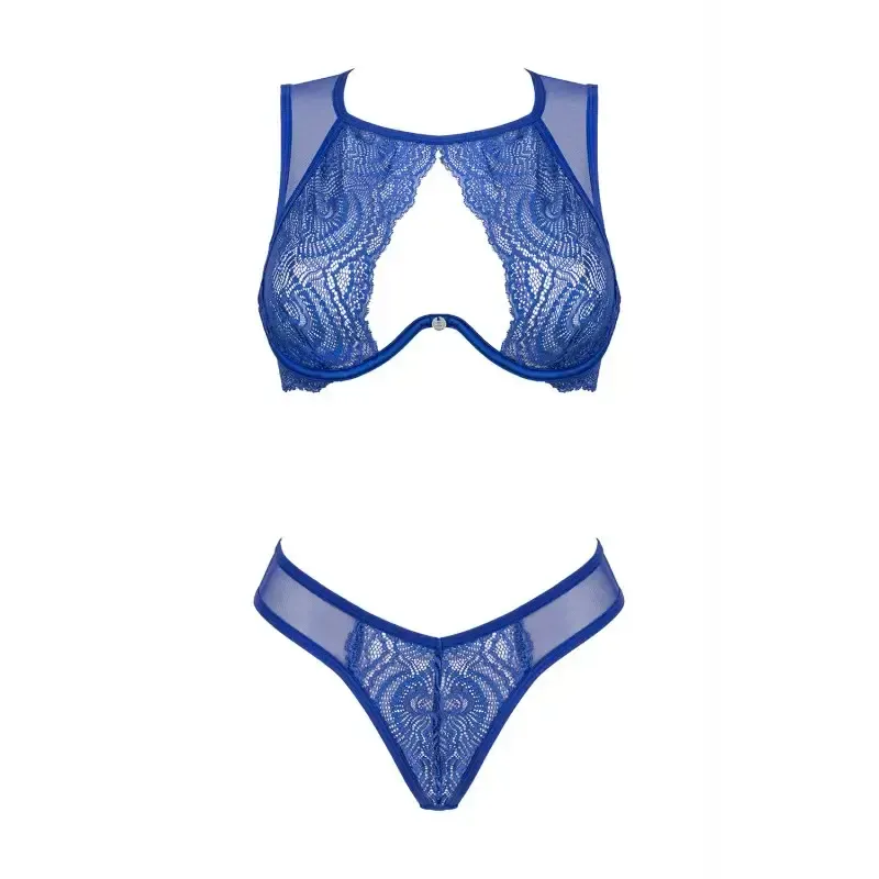 Ensemble lingerie 2 pièces bleu Giselia