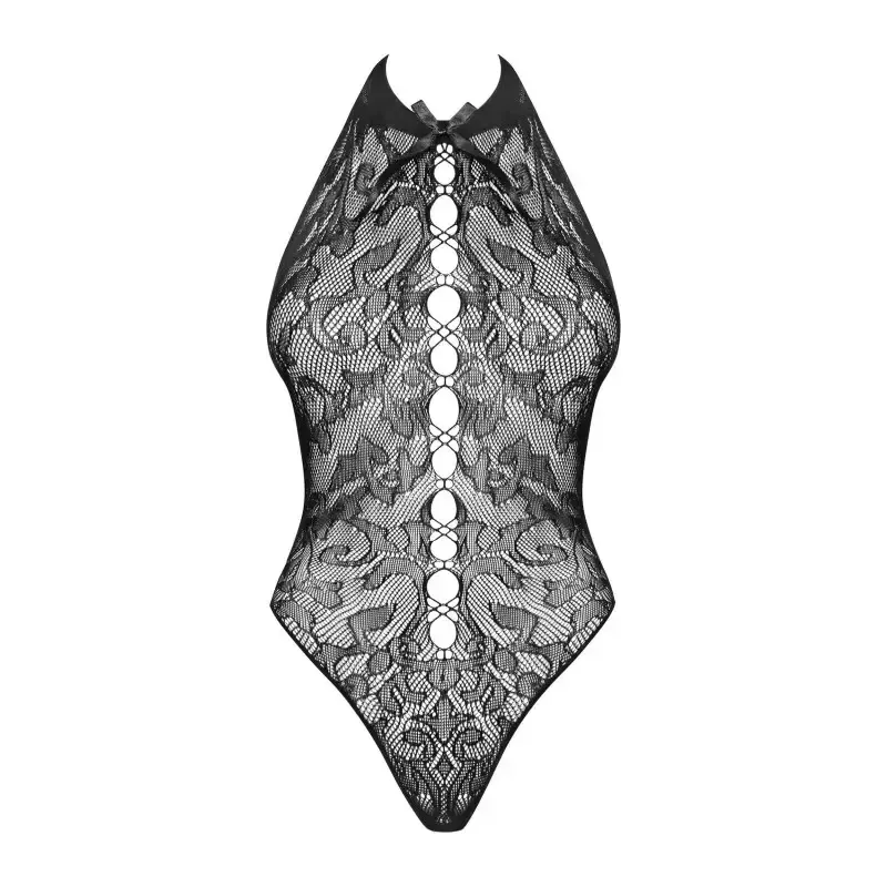 Body femme noir transparent b119
