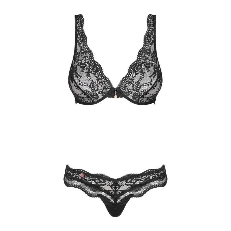 Ensemble lingerie 2 pièces noir Luvae
